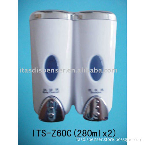 Double Liquid soap dispenser, hand wash shampoo dispenser